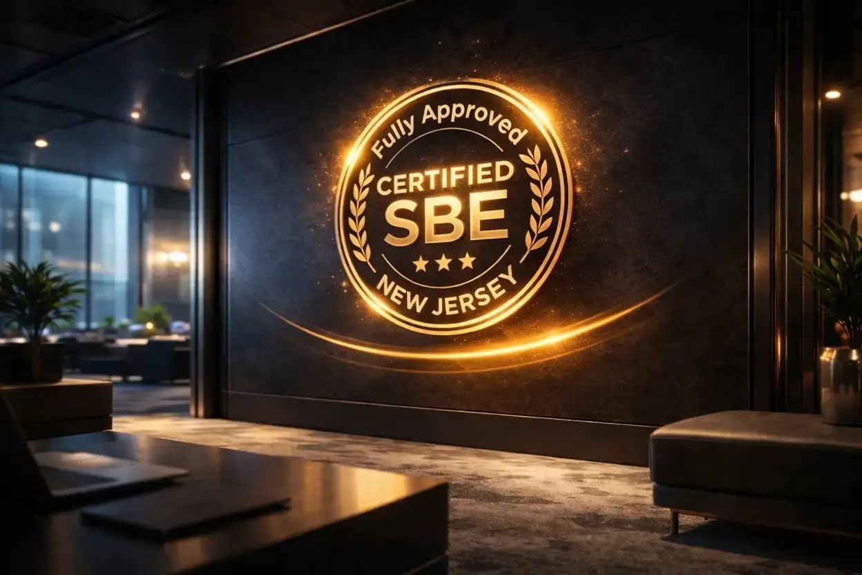 NJ Small Business Enterprise · Category 1 certified